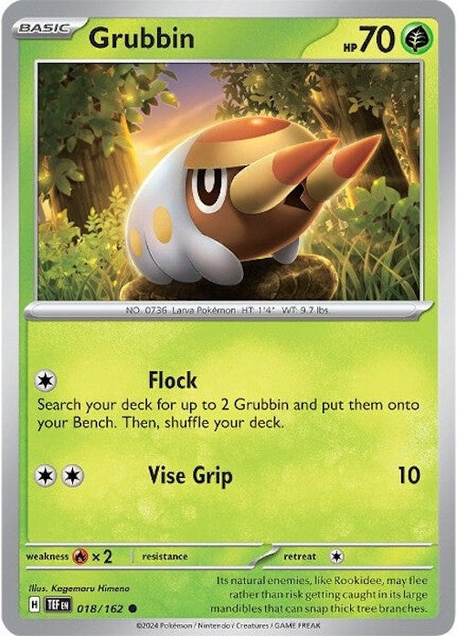 Grubbin (018/162) [Scarlet & Violet: Temporal Forces] | Jomio and Rueliete's Cards and Comics
