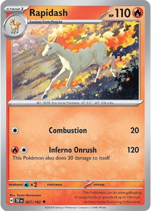 Rapidash (027/162) [Scarlet & Violet: Temporal Forces] | Jomio and Rueliete's Cards and Comics