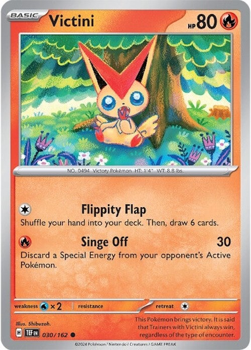 Victini (030/162) [Scarlet & Violet: Temporal Forces] | Jomio and Rueliete's Cards and Comics