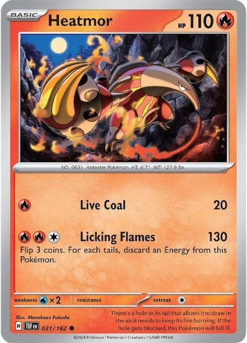 Heatmor (031/162) [Scarlet & Violet: Temporal Forces] | Jomio and Rueliete's Cards and Comics