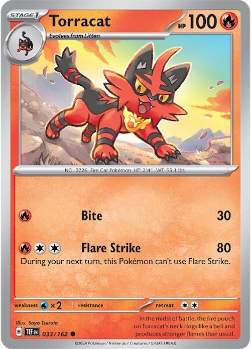 Torracat (033/162) [Scarlet & Violet: Temporal Forces] | Jomio and Rueliete's Cards and Comics