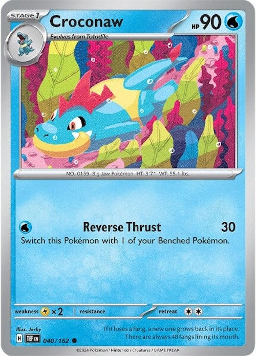 Croconaw (040/162) [Scarlet & Violet: Temporal Forces] | Jomio and Rueliete's Cards and Comics