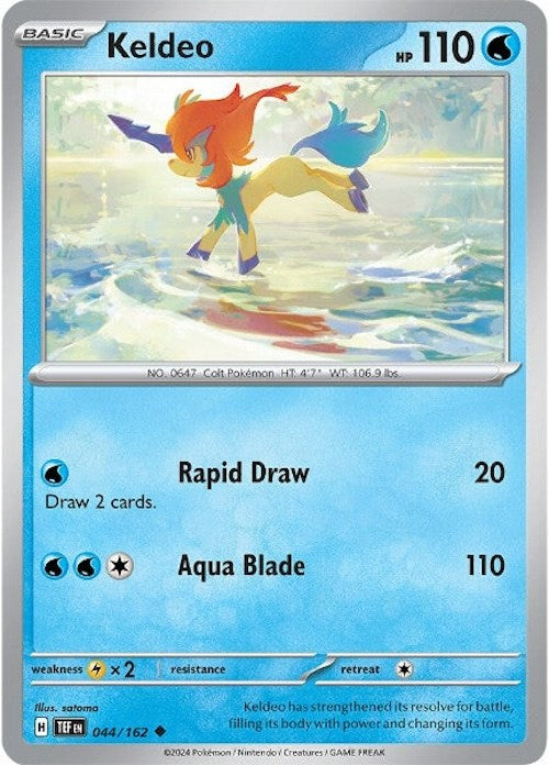 Keldeo (044/162) [Scarlet & Violet: Temporal Forces] | Jomio and Rueliete's Cards and Comics
