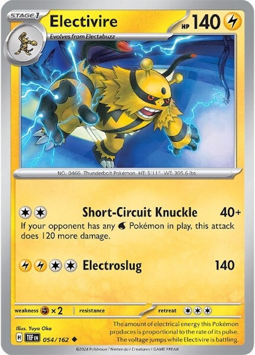 Electivire (054/162) [Scarlet & Violet: Temporal Forces] | Jomio and Rueliete's Cards and Comics