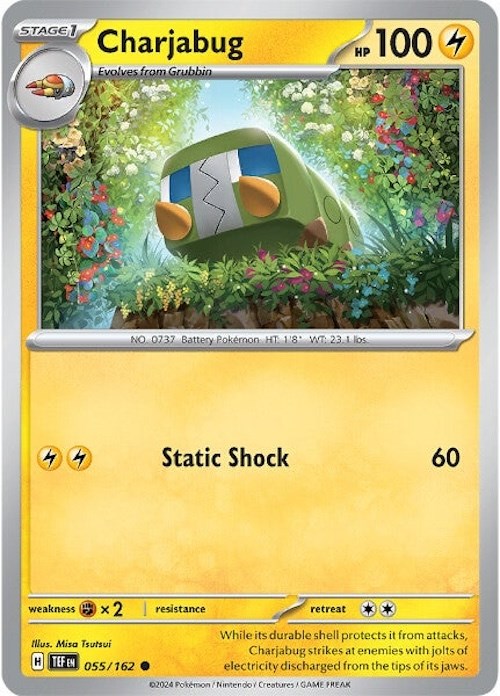 Charjabug (055/162) [Scarlet & Violet: Temporal Forces] | Jomio and Rueliete's Cards and Comics