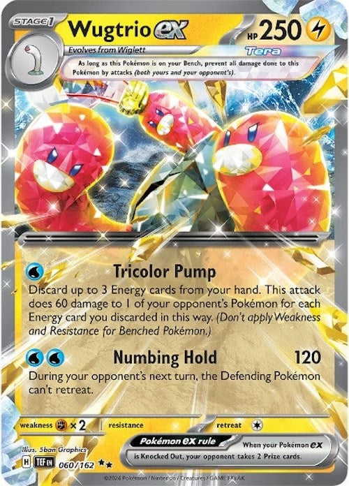 Wugtrio ex (060/162) [Scarlet & Violet: Temporal Forces] | Jomio and Rueliete's Cards and Comics