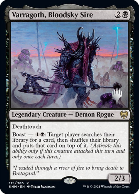 Varragoth, Bloodsky Sire (Promo Pack) [Kaldheim Promos] | Jomio and Rueliete's Cards and Comics