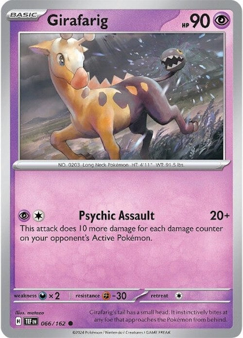 Girafarig (066/162) [Scarlet & Violet: Temporal Forces] | Jomio and Rueliete's Cards and Comics