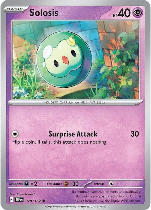 Solosis (070/162) [Scarlet & Violet: Temporal Forces] | Jomio and Rueliete's Cards and Comics