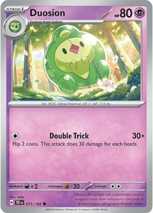 Duosion (071/162) [Scarlet & Violet: Temporal Forces] | Jomio and Rueliete's Cards and Comics