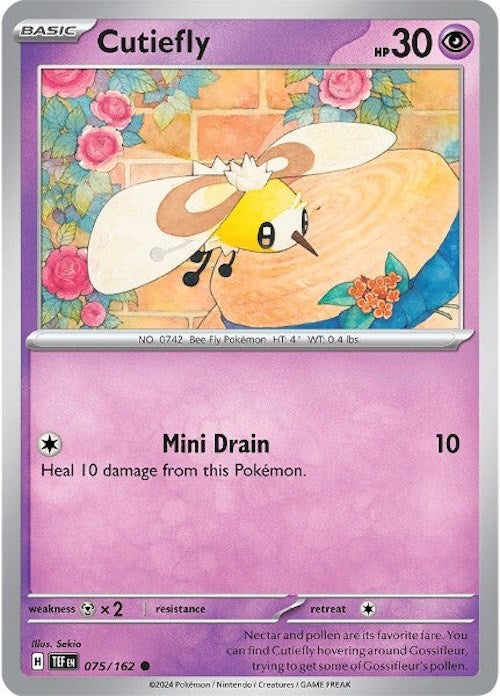 Cutiefly (075/162) [Scarlet & Violet: Temporal Forces] | Jomio and Rueliete's Cards and Comics