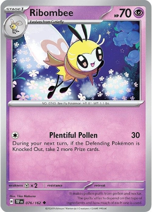 Ribombee (076/162) [Scarlet & Violet: Temporal Forces] | Jomio and Rueliete's Cards and Comics