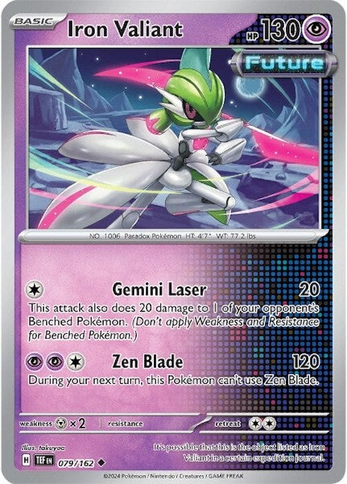 Iron Valiant (079/162) [Scarlet & Violet: Temporal Forces] | Jomio and Rueliete's Cards and Comics
