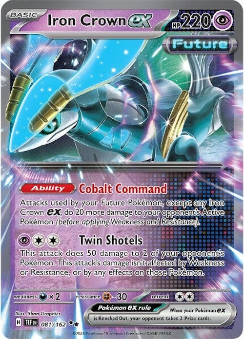 Iron Crown ex (081/162) [Scarlet & Violet: Temporal Forces] | Jomio and Rueliete's Cards and Comics