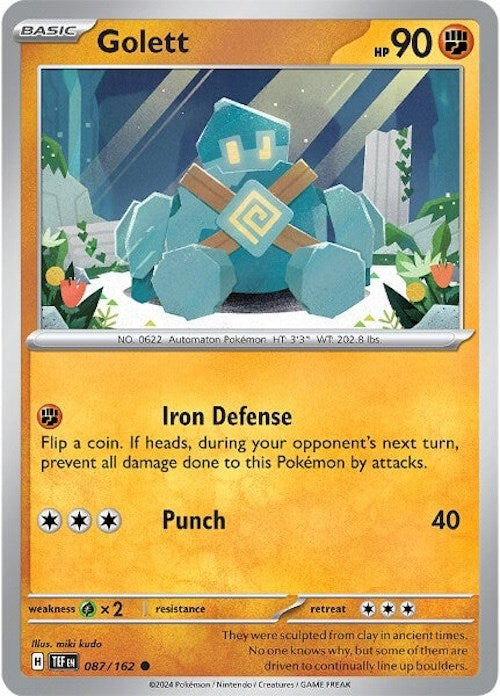 Golett (087/162) [Scarlet & Violet: Temporal Forces] | Jomio and Rueliete's Cards and Comics