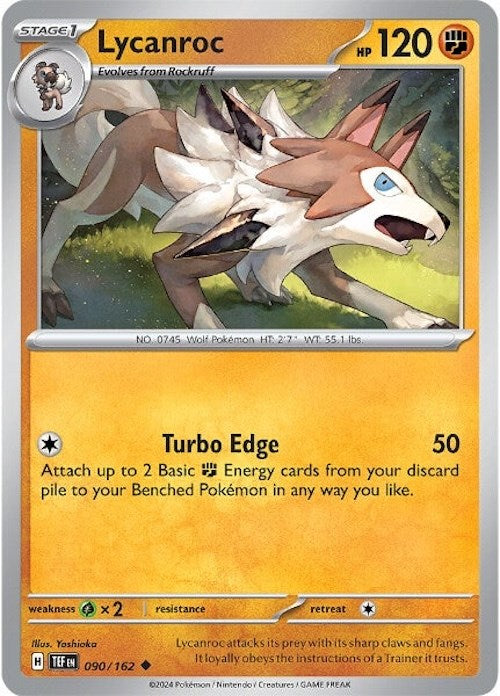 Lycanroc (090/162) [Scarlet & Violet: Temporal Forces] | Jomio and Rueliete's Cards and Comics