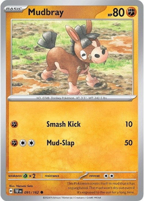 Mudbray (091/162) [Scarlet & Violet: Temporal Forces] | Jomio and Rueliete's Cards and Comics