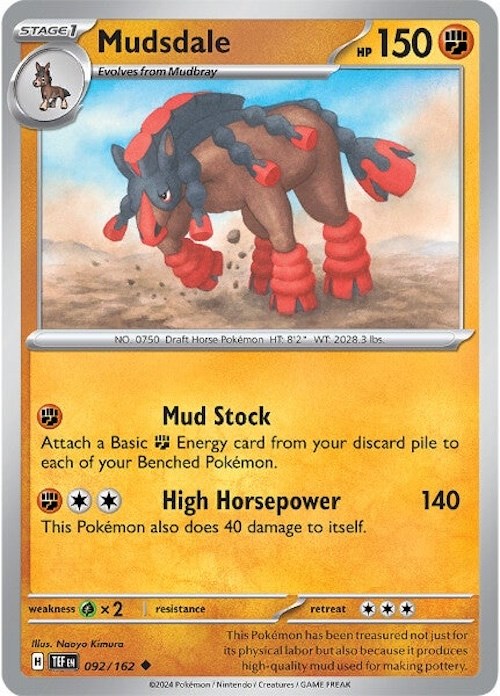 Mudsdale (092/162) [Scarlet & Violet: Temporal Forces] | Jomio and Rueliete's Cards and Comics