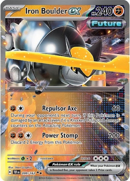 Iron Boulder ex (099/162) [Scarlet & Violet: Temporal Forces] | Jomio and Rueliete's Cards and Comics