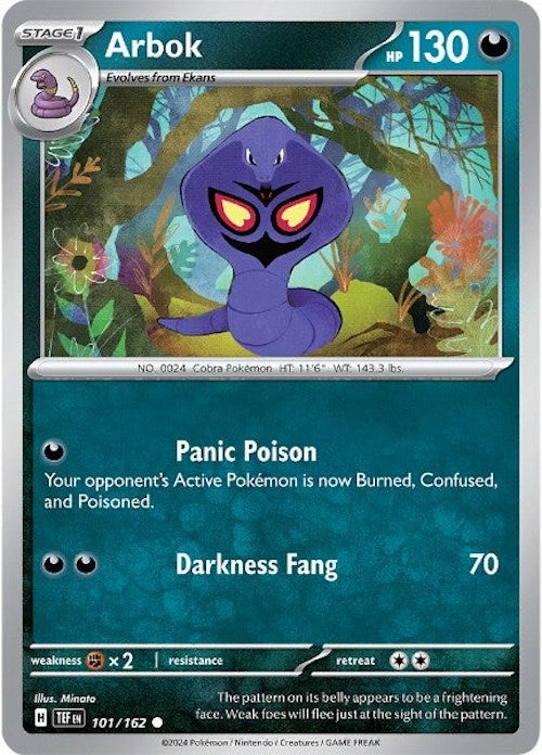 Arbok (101/162) [Scarlet & Violet: Temporal Forces] | Jomio and Rueliete's Cards and Comics