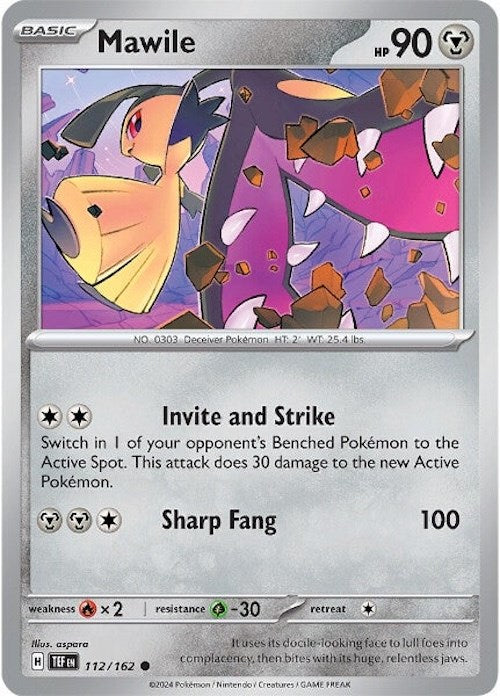 Mawile (112/162) [Scarlet & Violet: Temporal Forces] | Jomio and Rueliete's Cards and Comics