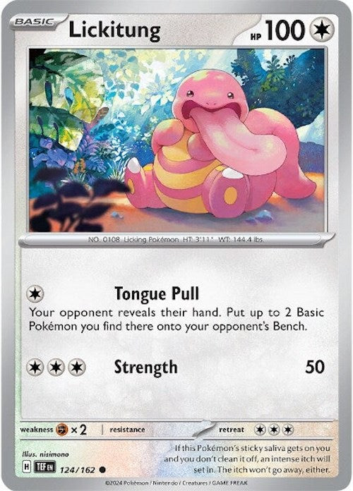 Lickitung (124/162) [Scarlet & Violet: Temporal Forces] | Jomio and Rueliete's Cards and Comics