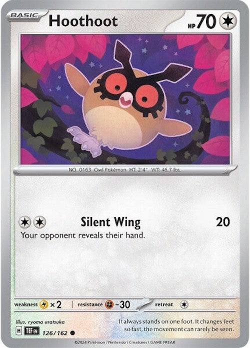 Hoothoot (126/162) [Scarlet & Violet: Temporal Forces] | Jomio and Rueliete's Cards and Comics
