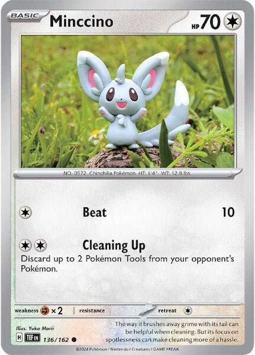 Minccino (136/162) [Scarlet & Violet: Temporal Forces] | Jomio and Rueliete's Cards and Comics