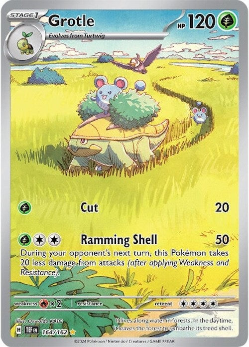 Grotle (164/162) [Scarlet & Violet: Temporal Forces] | Jomio and Rueliete's Cards and Comics