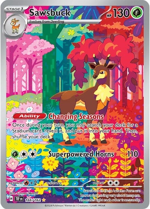 Sawsbuck (166/162) [Scarlet & Violet: Temporal Forces] | Jomio and Rueliete's Cards and Comics