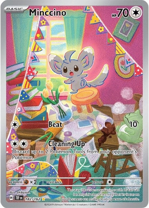 Minccino (182/162) [Scarlet & Violet: Temporal Forces] | Jomio and Rueliete's Cards and Comics