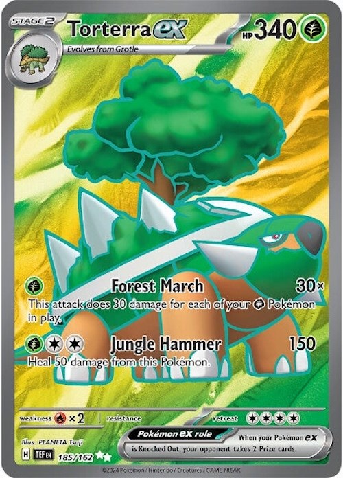 Torterra ex (185/162) [Scarlet & Violet: Temporal Forces] | Jomio and Rueliete's Cards and Comics