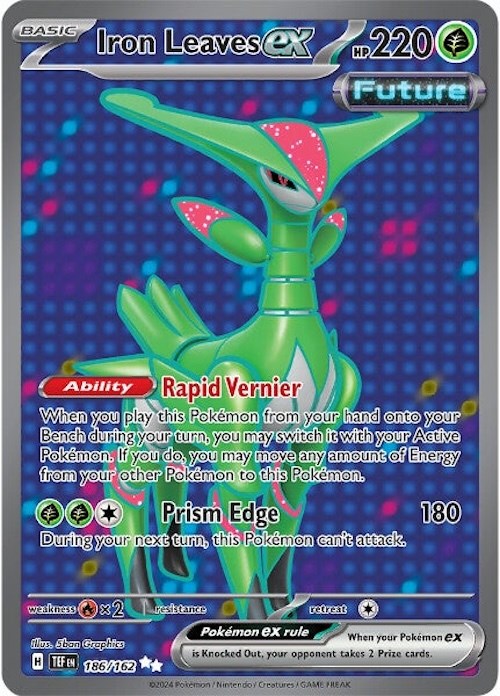 Iron Leaves ex (186/162) [Scarlet & Violet: Temporal Forces] | Jomio and Rueliete's Cards and Comics