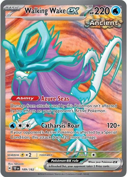Walking Wake ex (189/162) [Scarlet & Violet: Temporal Forces] | Jomio and Rueliete's Cards and Comics