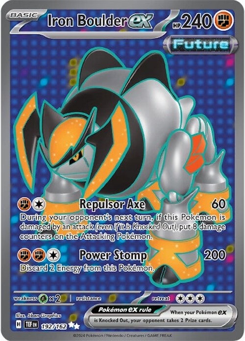 Iron Boulder ex (192/162) [Scarlet & Violet: Temporal Forces] | Jomio and Rueliete's Cards and Comics