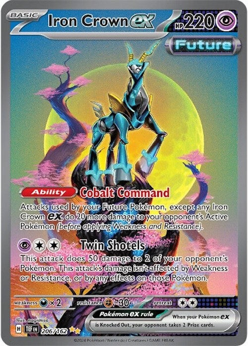 Iron Crown ex (206/162) [Scarlet & Violet: Temporal Forces] | Jomio and Rueliete's Cards and Comics