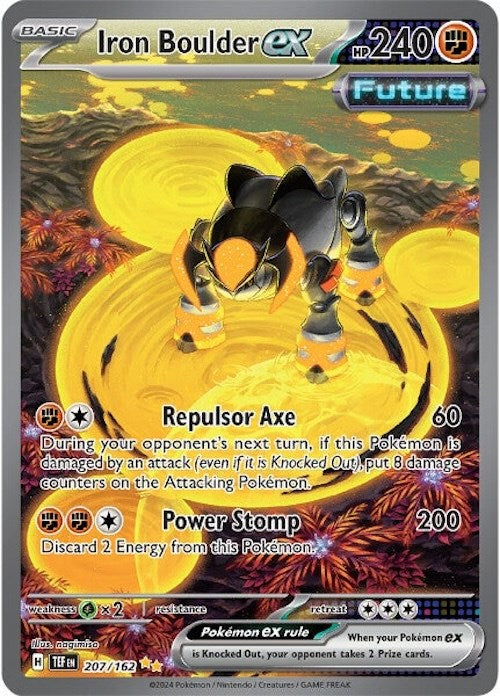 Iron Boulder ex (207/162) [Scarlet & Violet: Temporal Forces] | Jomio and Rueliete's Cards and Comics