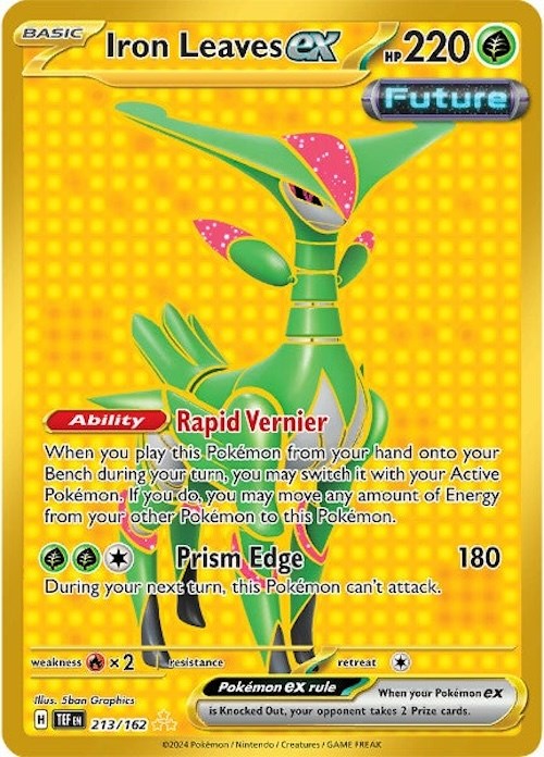 Iron Leaves ex (213/162) [Scarlet & Violet: Temporal Forces] | Jomio and Rueliete's Cards and Comics