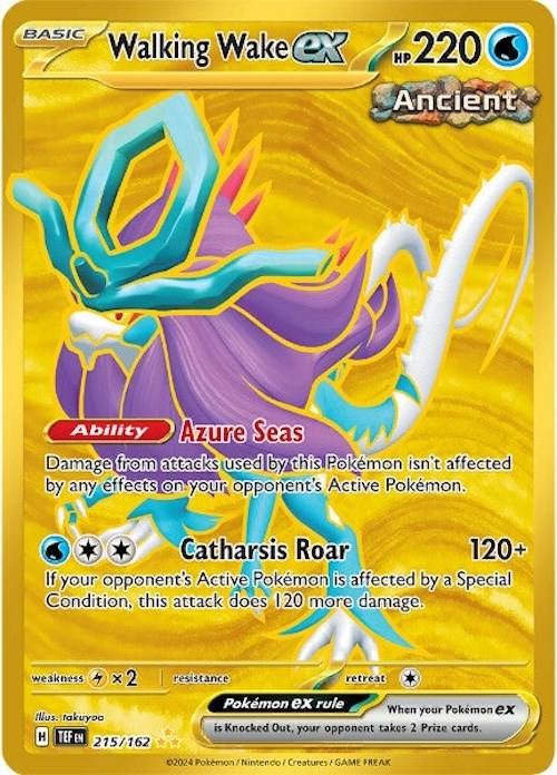 Walking Wake ex (215/162) [Scarlet & Violet: Temporal Forces] | Jomio and Rueliete's Cards and Comics