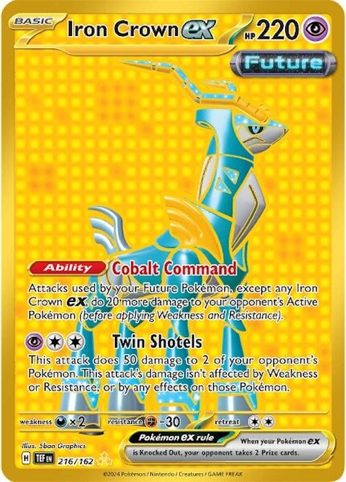 Iron Crown ex (216/162) [Scarlet & Violet: Temporal Forces] | Jomio and Rueliete's Cards and Comics