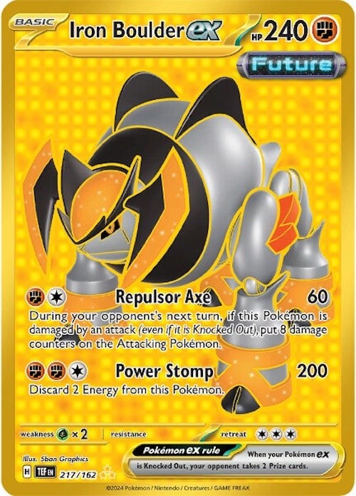 Iron Boulder ex (217/162) [Scarlet & Violet: Temporal Forces] | Jomio and Rueliete's Cards and Comics