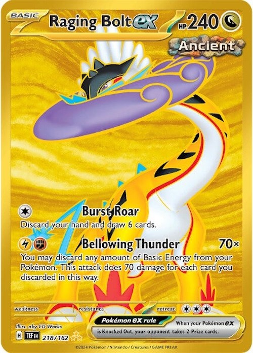 Raging Bolt ex (218/162) [Scarlet & Violet: Temporal Forces] | Jomio and Rueliete's Cards and Comics