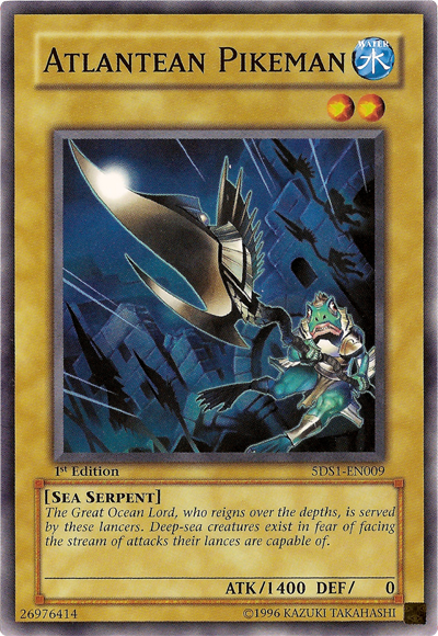 Atlantean Pikeman [5DS1-EN009] Common | Jomio and Rueliete's Cards and Comics