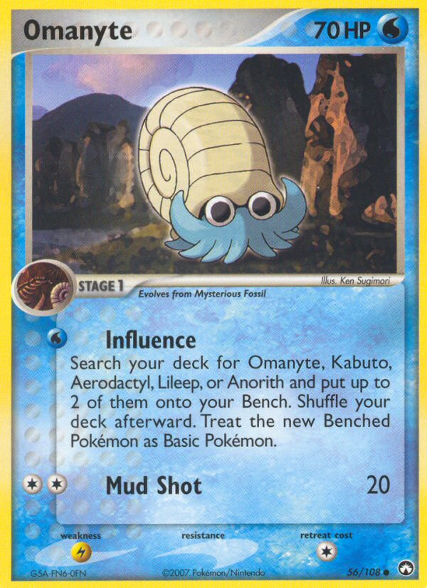 Omanyte (56/108) [EX: Power Keepers] | Jomio and Rueliete's Cards and Comics