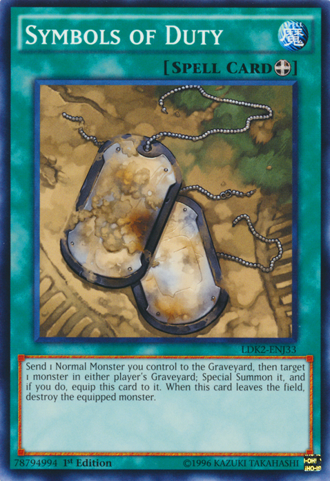 Symbols of Duty [LDK2-ENJ33] Common | Jomio and Rueliete's Cards and Comics
