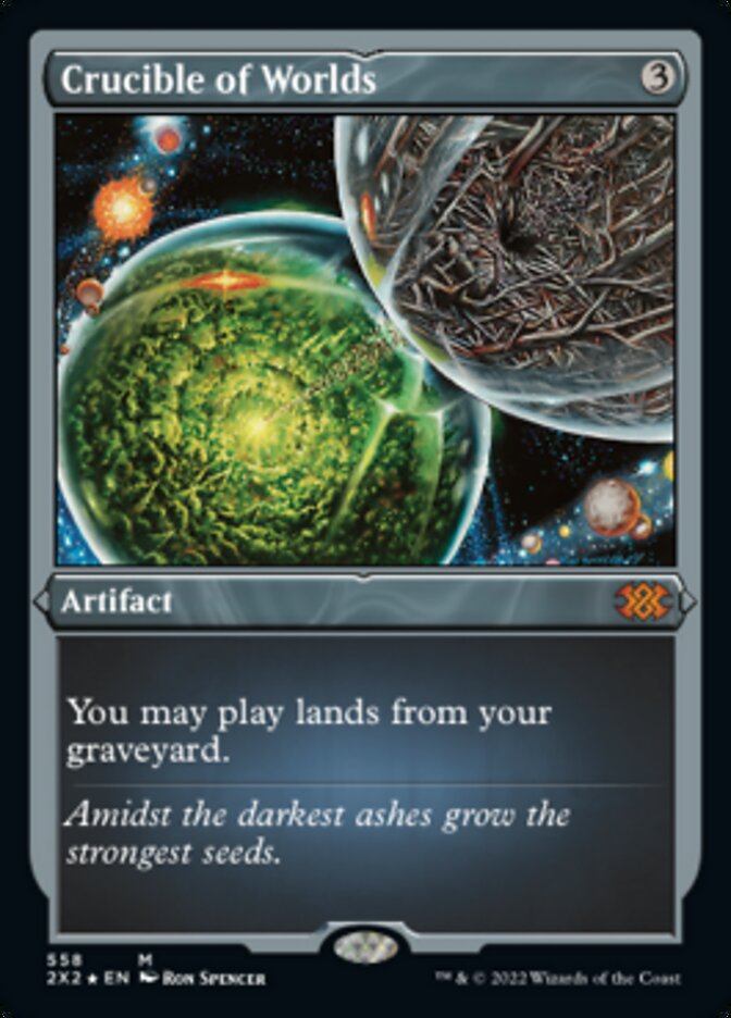 Crucible of Worlds (Foil Etched) [Double Masters 2022] | Jomio and Rueliete's Cards and Comics