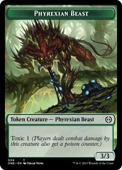 Phyrexian Mite (012) // Phyrexian Beast Double-Sided Token [Phyrexia: All Will Be One Tokens] | Jomio and Rueliete's Cards and Comics