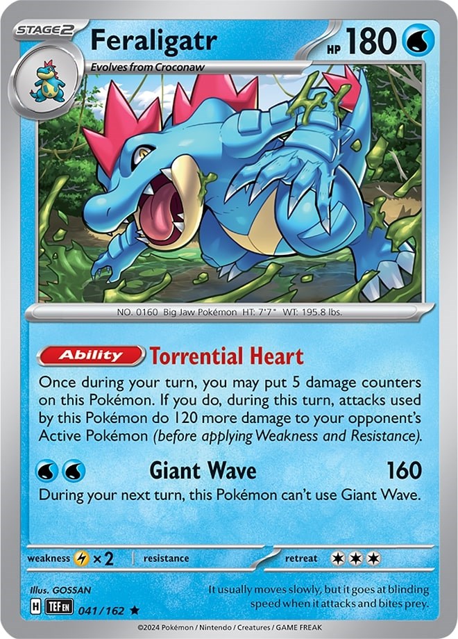 Feraligatr (041/162) (Theme Deck Exclusive) [Scarlet & Violet: Temporal Forces] | Jomio and Rueliete's Cards and Comics