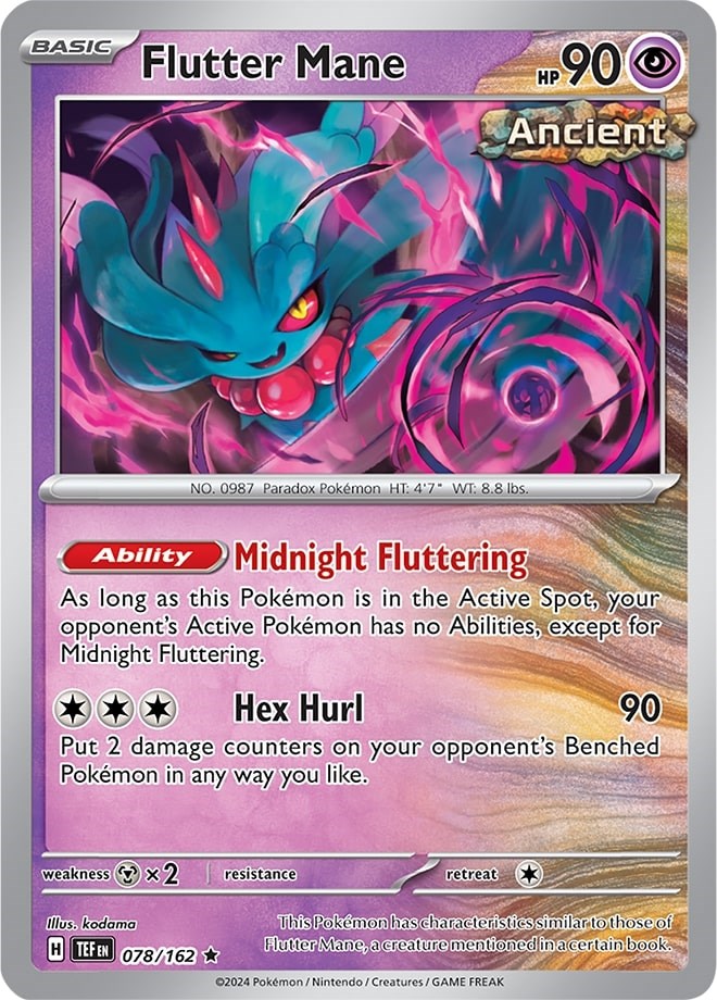 Flutter Mane (078/162) (Theme Deck Exclusive) [Scarlet & Violet: Temporal Forces] | Jomio and Rueliete's Cards and Comics