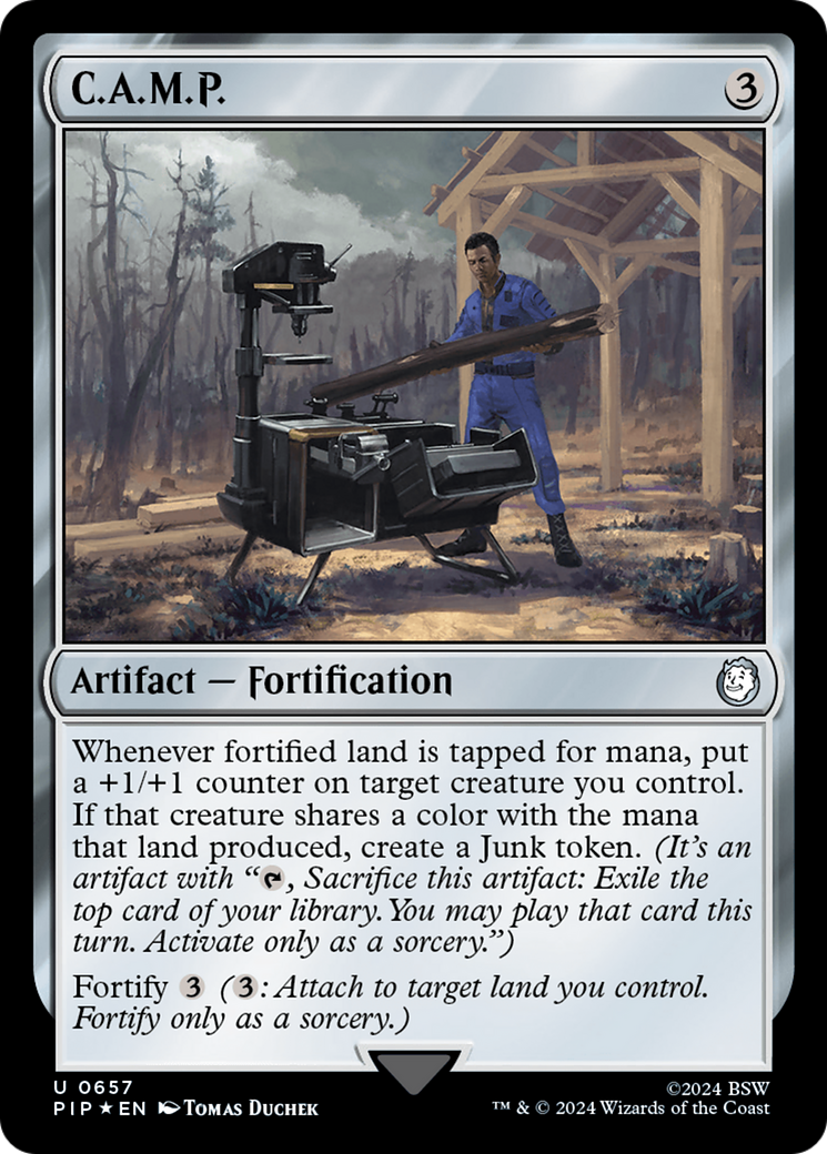 C.A.M.P. (Surge Foil) [Fallout] | Jomio and Rueliete's Cards and Comics